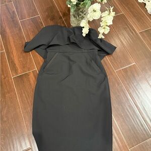 Chelsea28 Black Dress strapless